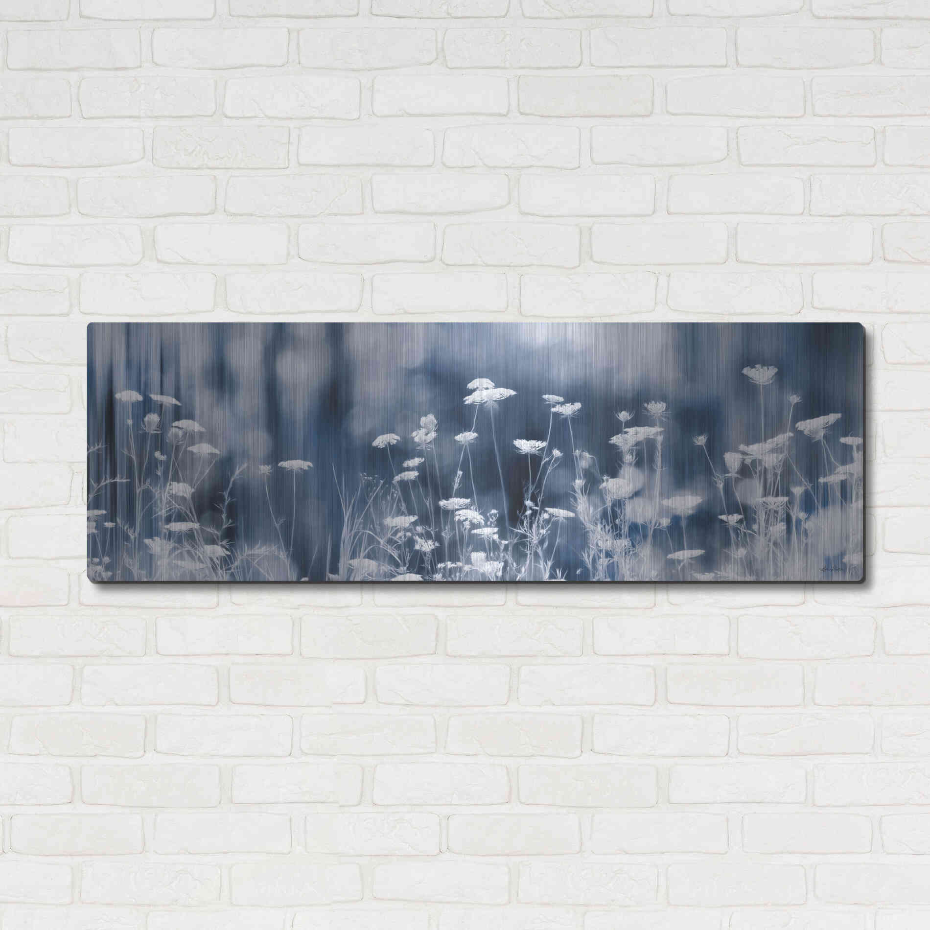 Luxe Metal Art 'Summer Dreams' by Lori Deiter, Metal Wall Art,48x16