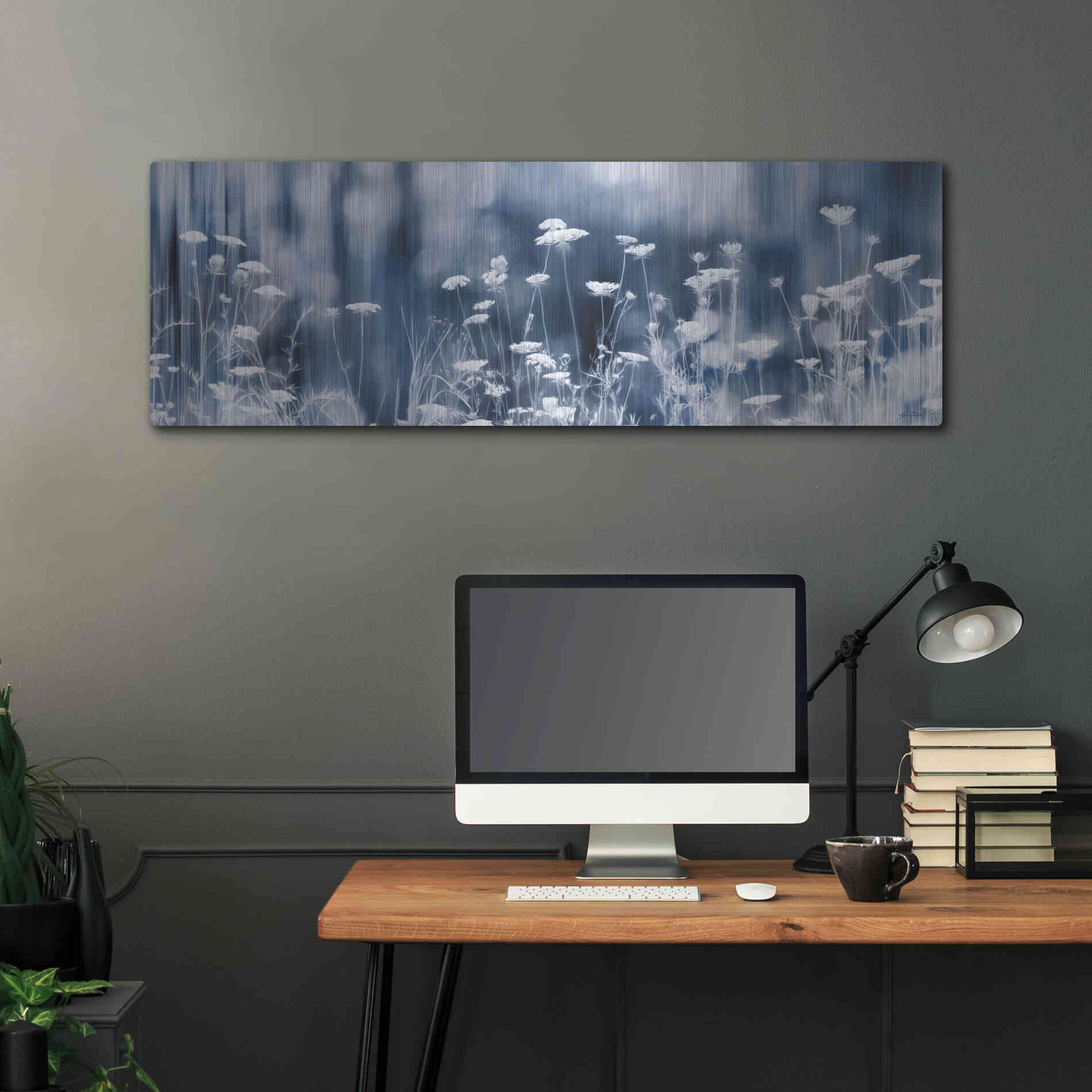 Luxe Metal Art 'Summer Dreams' by Lori Deiter, Metal Wall Art,48x16