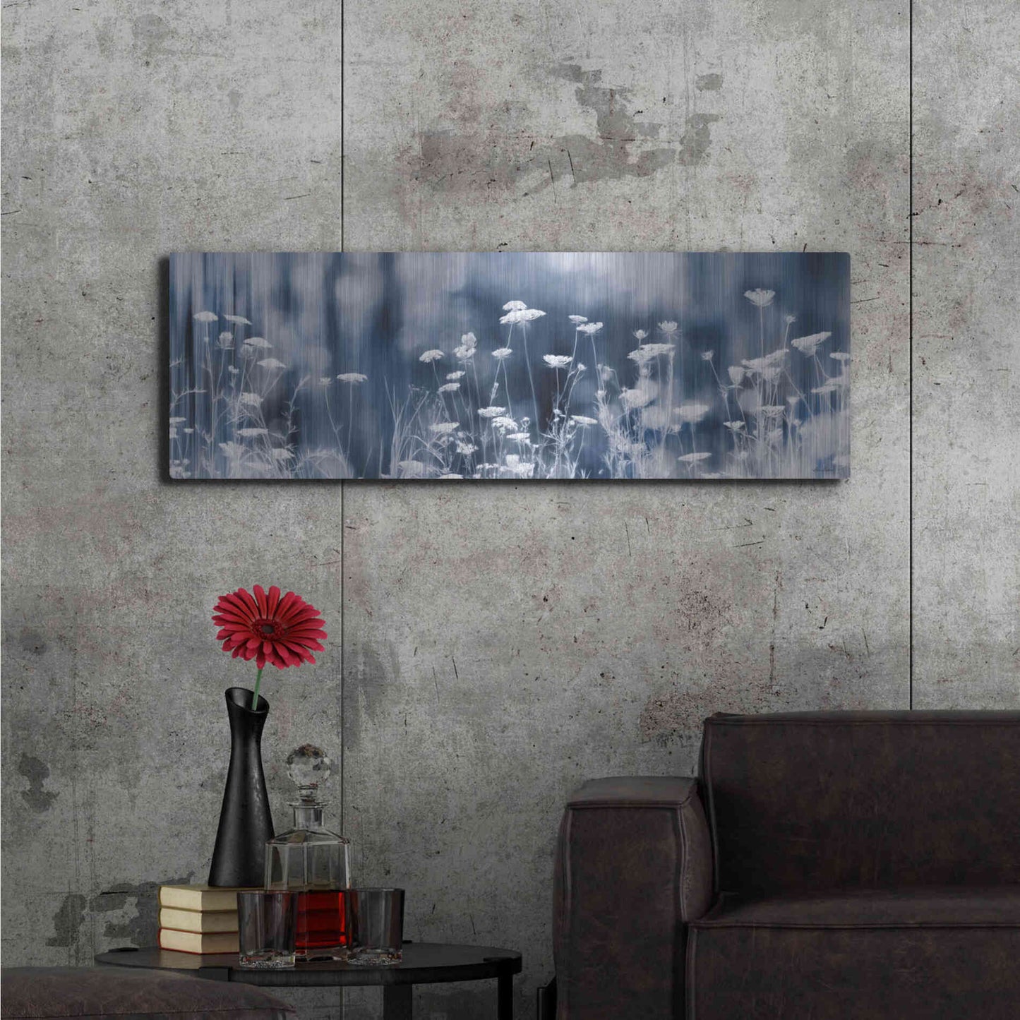 Luxe Metal Art 'Summer Dreams' by Lori Deiter, Metal Wall Art,48x16