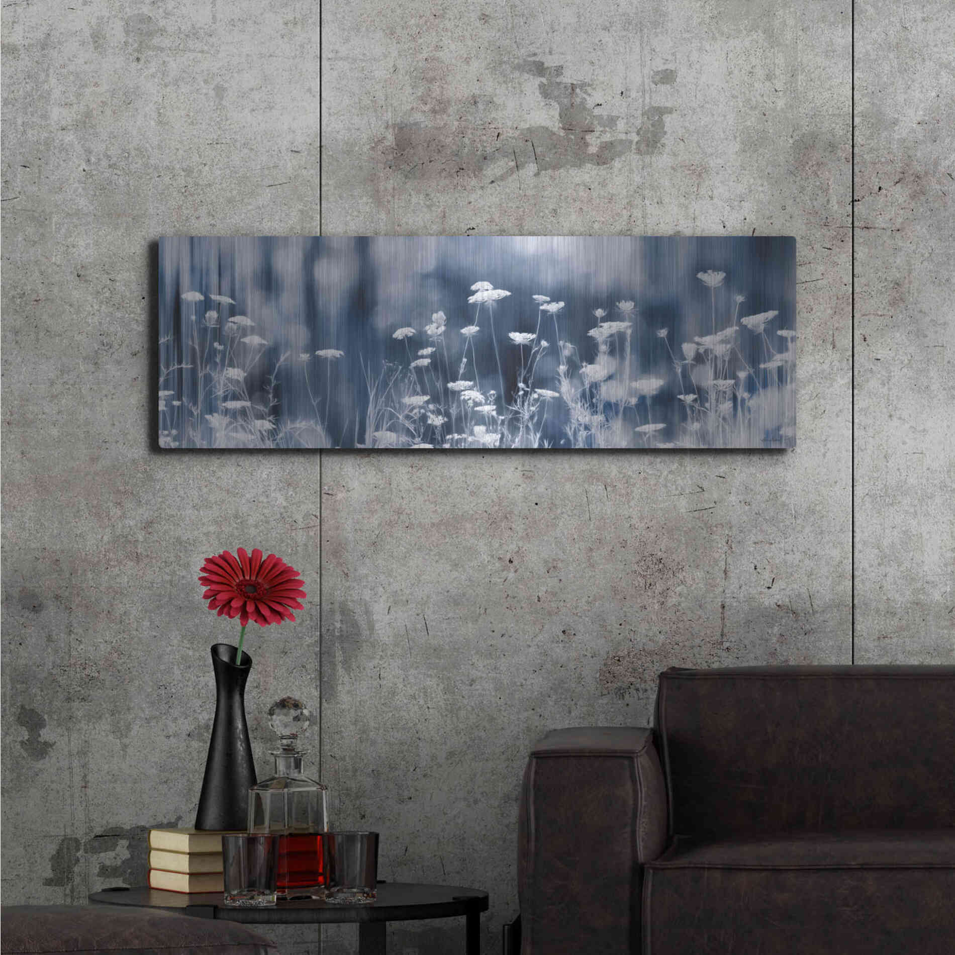Luxe Metal Art 'Summer Dreams' by Lori Deiter, Metal Wall Art,48x16