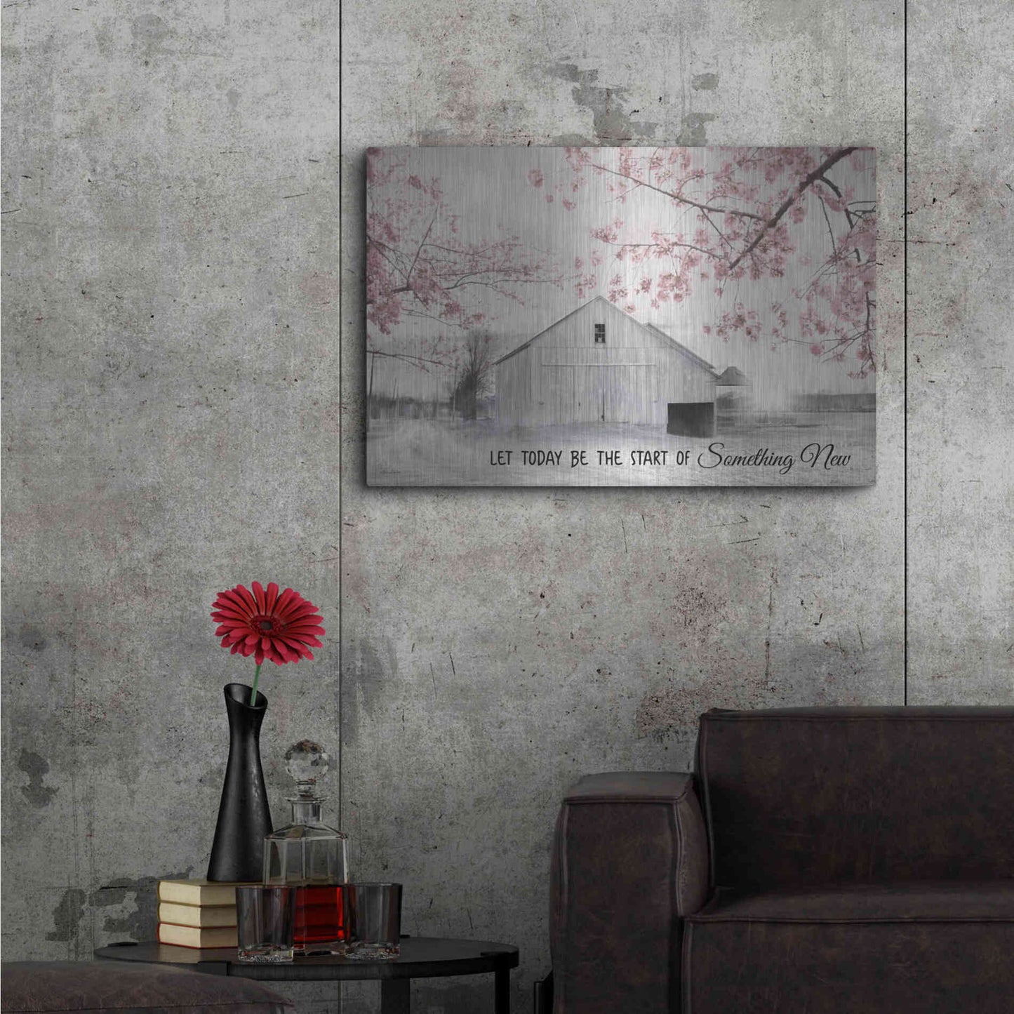 Luxe Metal Art 'Something New' by Lori Deiter, Metal Wall Art,36x24