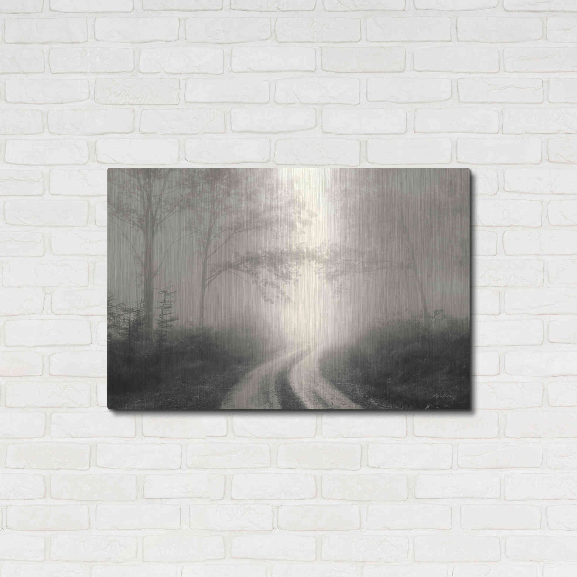 Luxe Metal Art 'Bleached Wood Lands' by Lori Deiter, Metal Wall Art,36x24