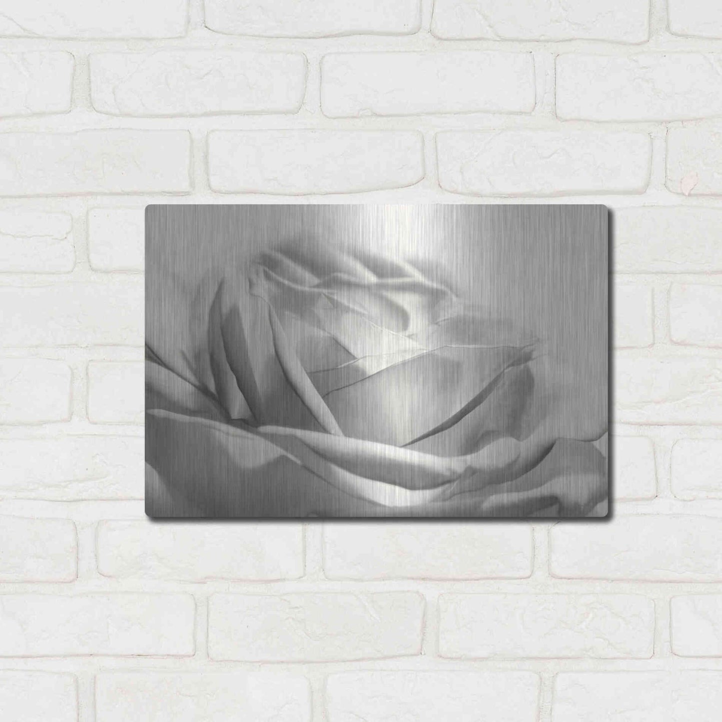 Luxe Metal Art 'Rose III' by Lori Deiter, Metal Wall Art,16x12