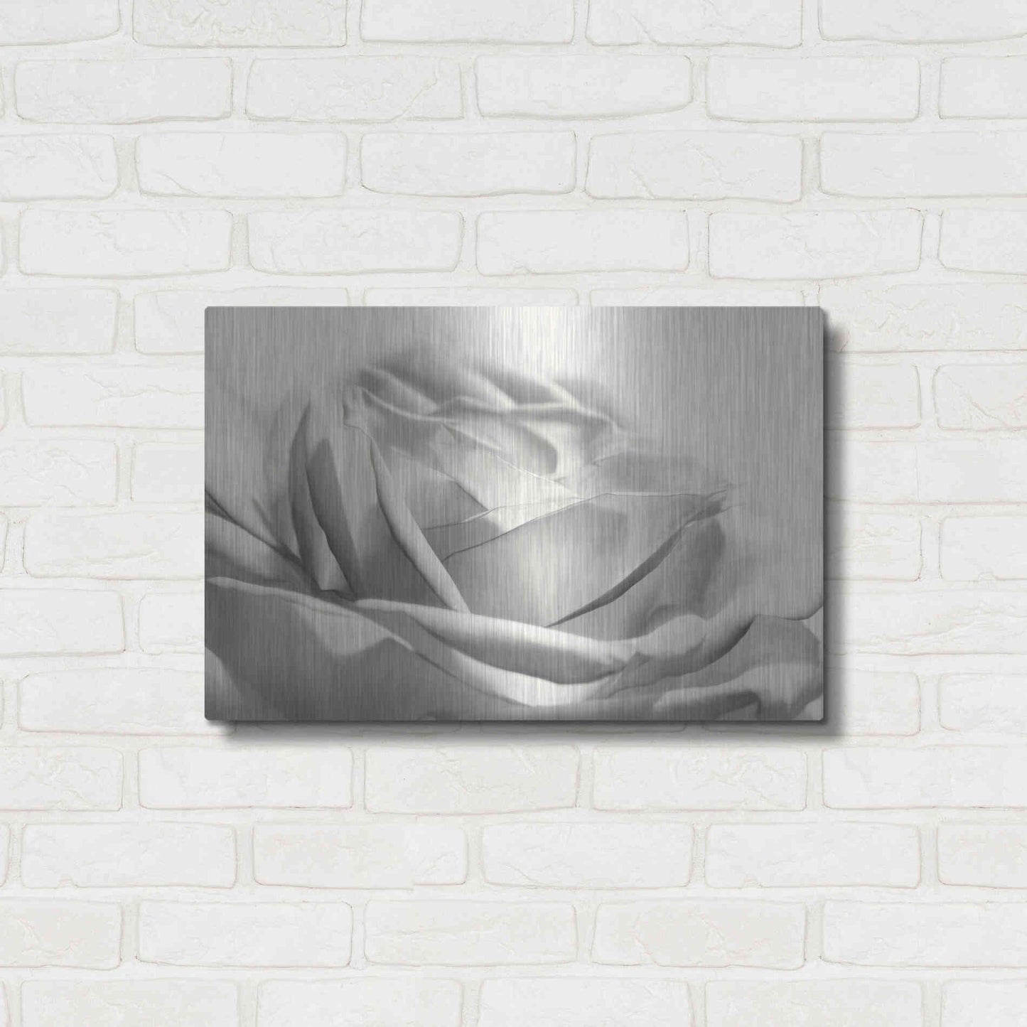 Luxe Metal Art 'Rose III' by Lori Deiter, Metal Wall Art,24x16