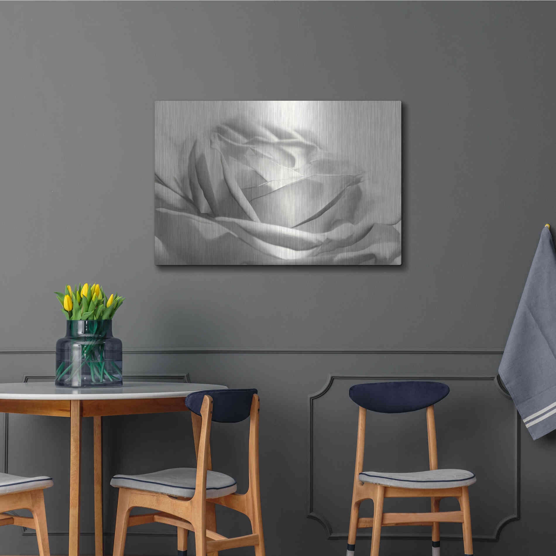 Luxe Metal Art 'Rose III' by Lori Deiter, Metal Wall Art,36x24