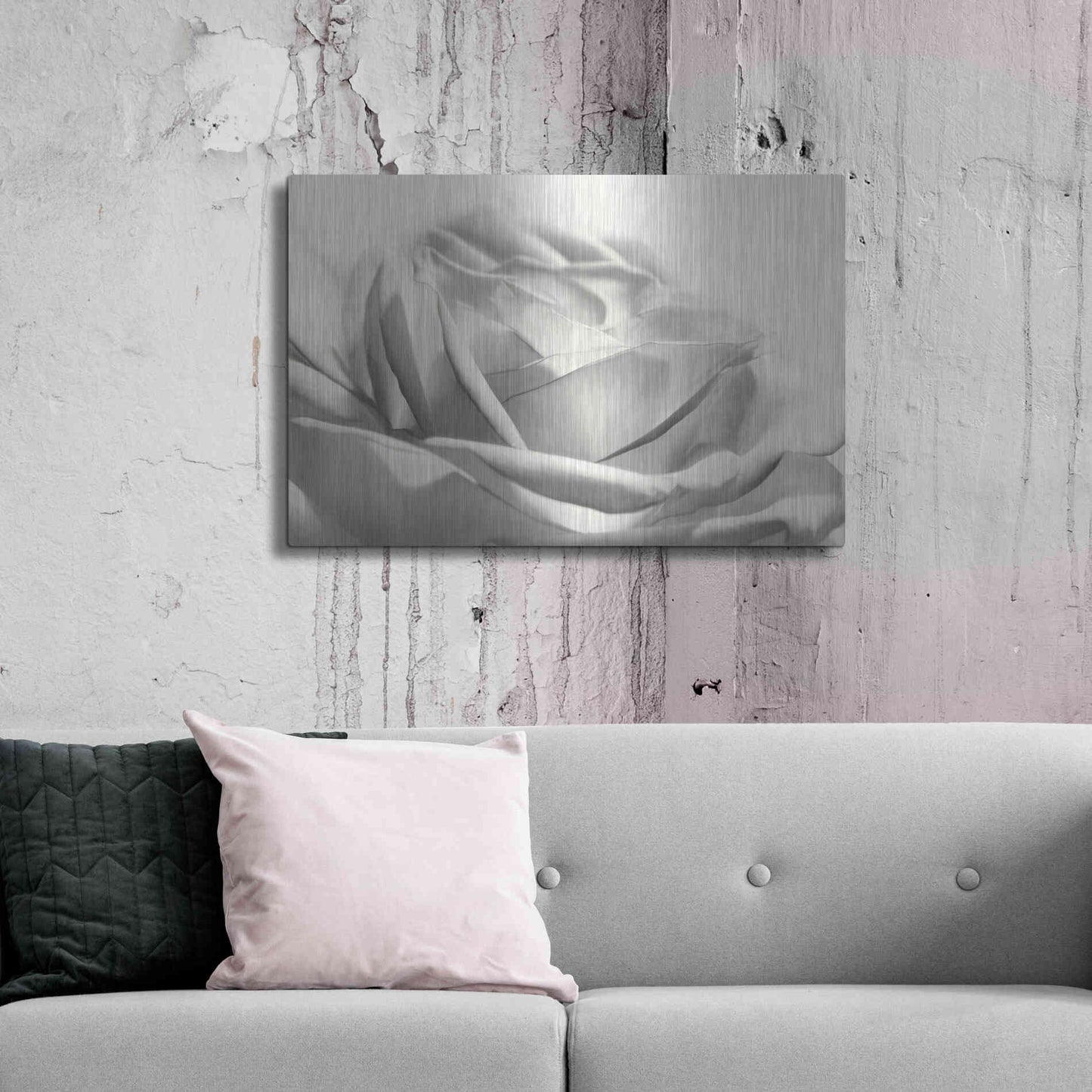 Luxe Metal Art 'Rose III' by Lori Deiter, Metal Wall Art,36x24