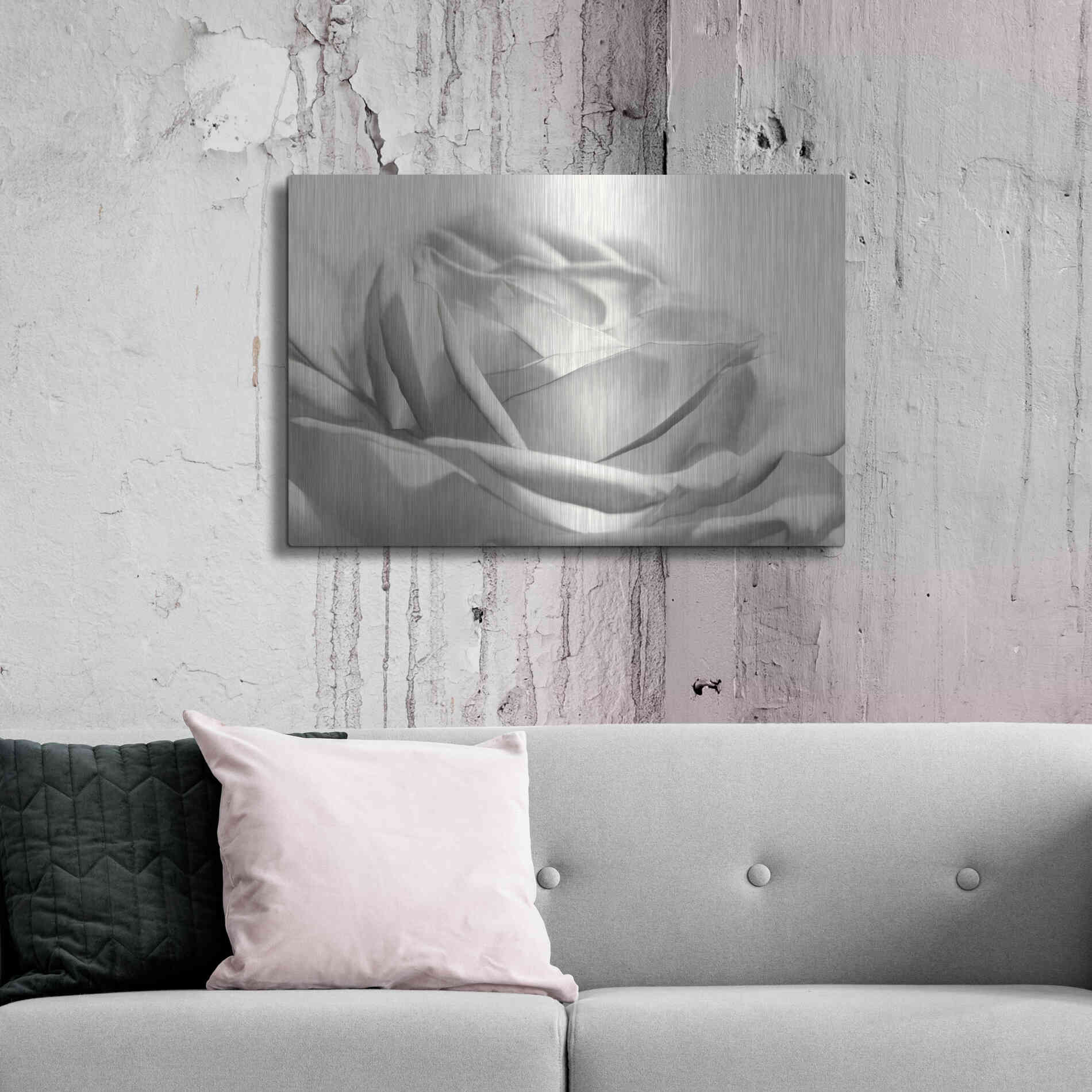 Luxe Metal Art 'Rose III' by Lori Deiter, Metal Wall Art,36x24