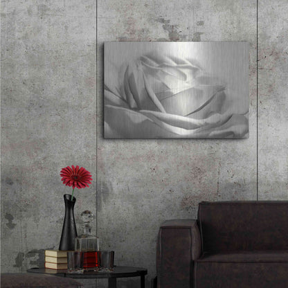 Luxe Metal Art 'Rose III' by Lori Deiter, Metal Wall Art,36x24