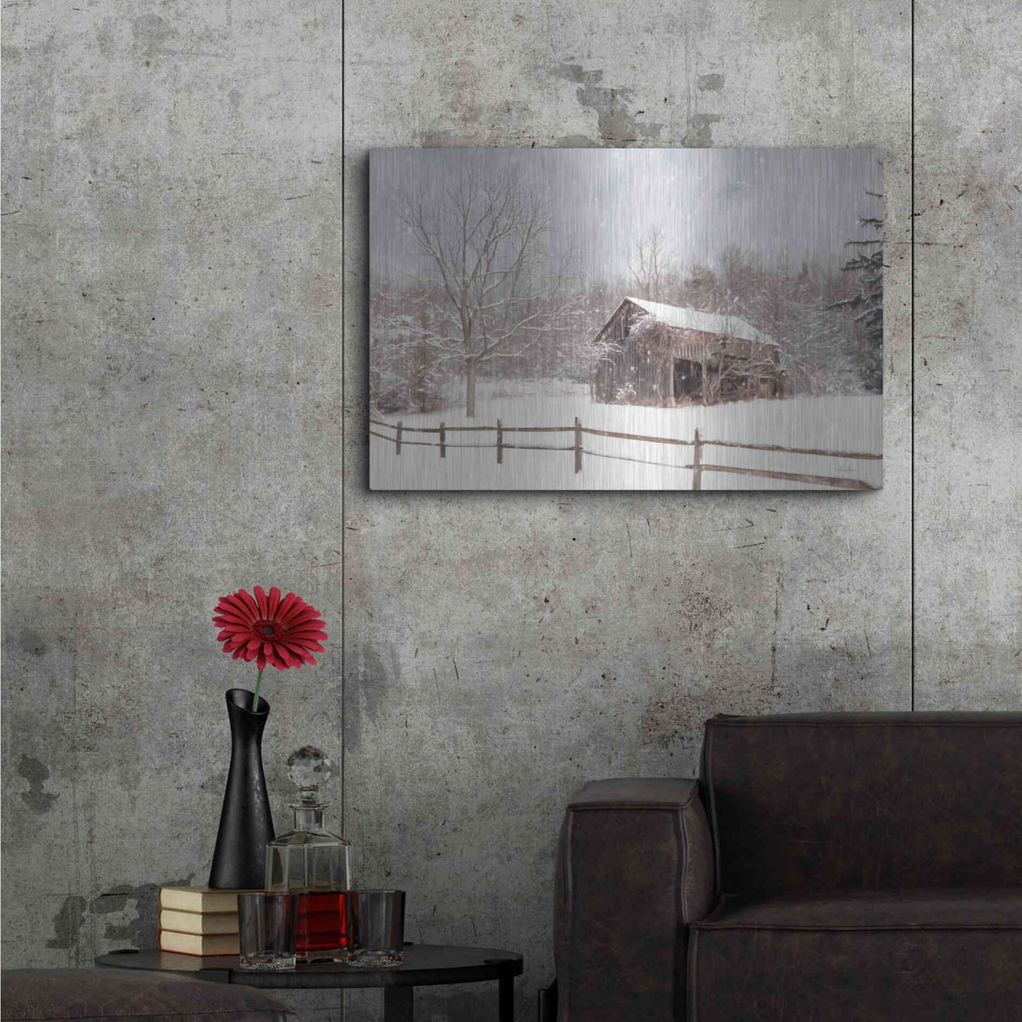 Luxe Metal Art 'Beautiful Solitude' by Lori Deiter, Metal Wall Art,36x24