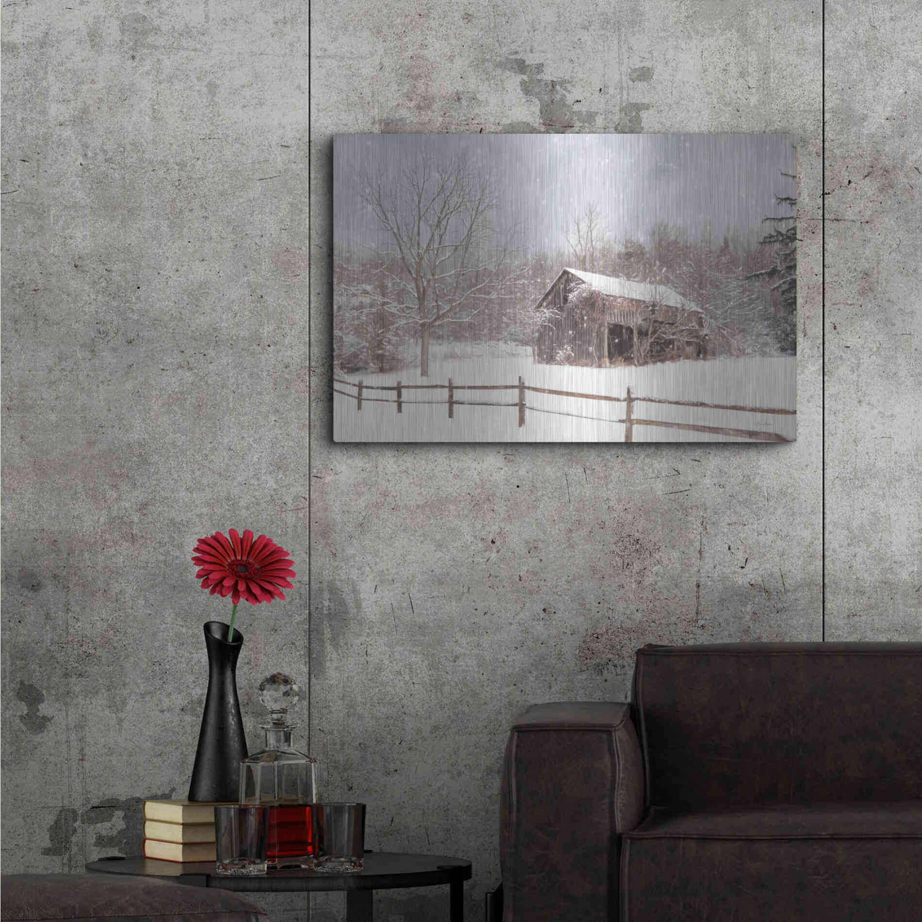 Luxe Metal Art 'Beautiful Solitude' by Lori Deiter, Metal Wall Art,36x24