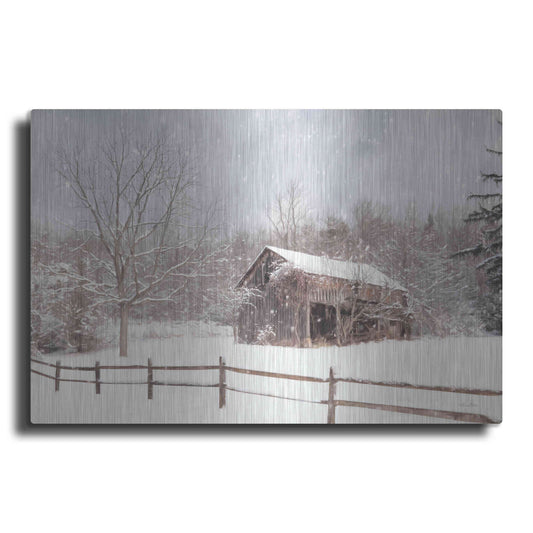 Luxe Metal Art 'Beautiful Solitude' by Lori Deiter, Metal Wall Art