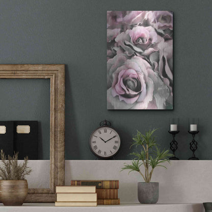 Luxe Metal Art 'Painted Roses' by Lori Deiter, Metal Wall Art,12x16