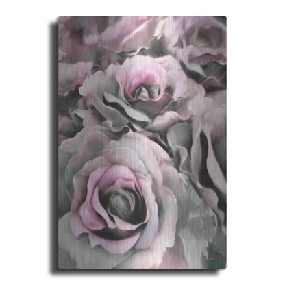 Luxe Metal Art 'Painted Roses' by Lori Deiter, Metal Wall Art