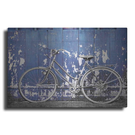Luxe Metal Art 'Grungy Bike' by Lori Deiter, Metal Wall Art