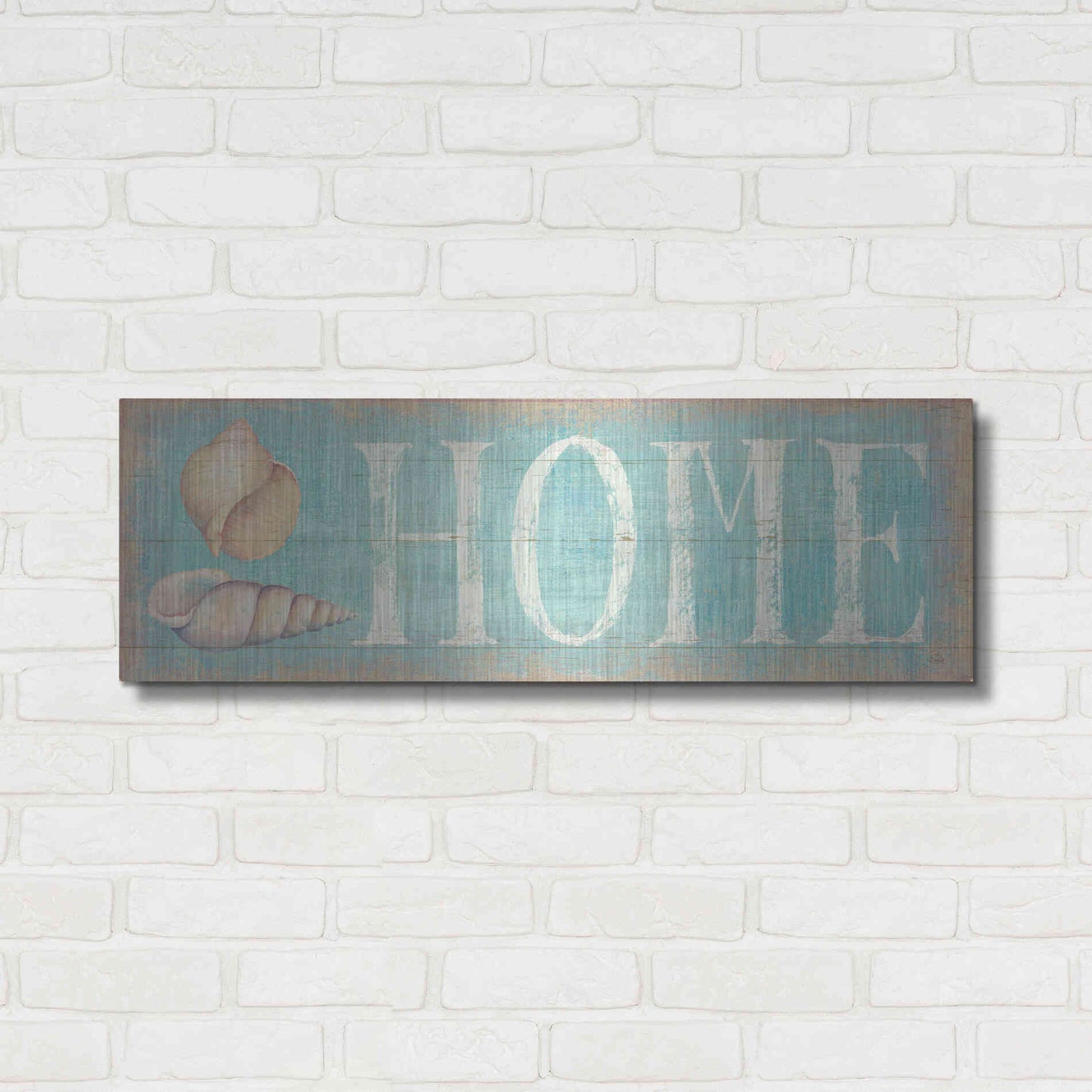 Luxe Metal Art 'Pastel Home' by Daphne Brissonet, Metal Wall Art,36x12