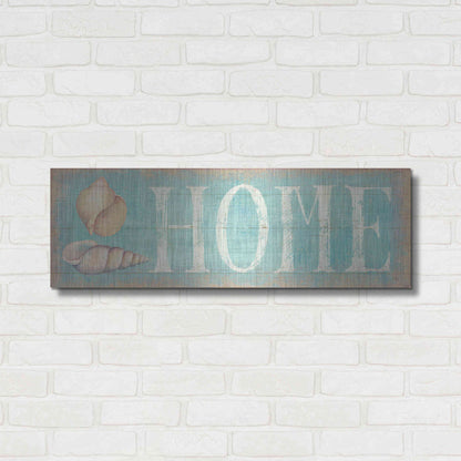 Luxe Metal Art 'Pastel Home' by Daphne Brissonet, Metal Wall Art,36x12