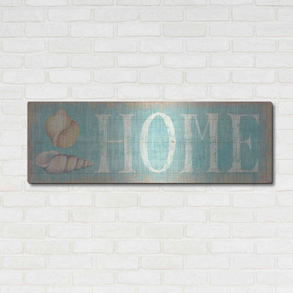 Luxe Metal Art 'Pastel Home' by Daphne Brissonet, Metal Wall Art,48x16