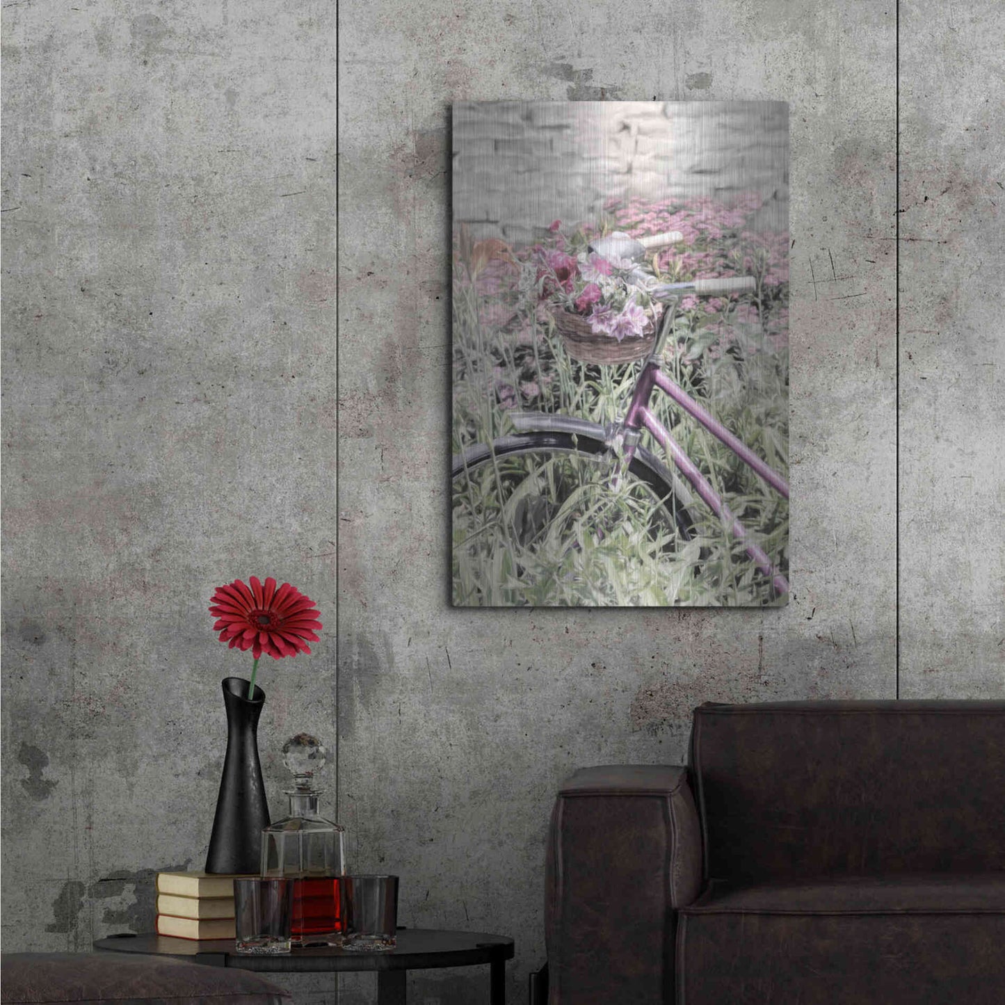 Luxe Metal Art 'Blooming Beauty' by Lori Deiter, Metal Wall Art,24x36