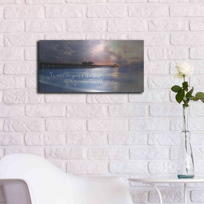 Luxe Metal Art 'Rest of My Sunsets I' by Lori Deiter, Metal Wall Art,24x12