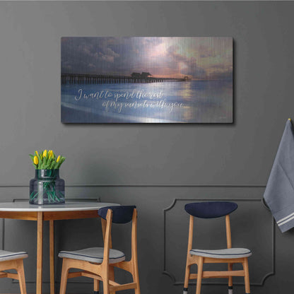 Luxe Metal Art 'Rest of My Sunsets I' by Lori Deiter, Metal Wall Art,48x24