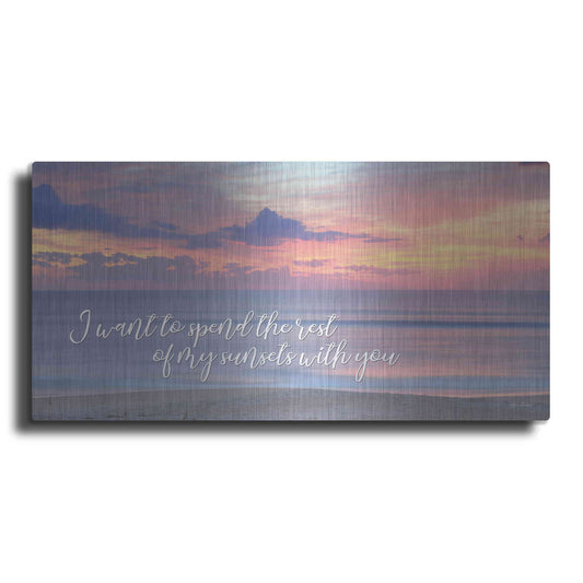 Luxe Metal Art 'Rest of My Sunsets II' by Lori Deiter, Metal Wall Art