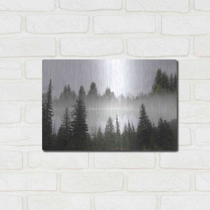 Luxe Metal Art 'Wyoming Landscape' by Lori Deiter, Metal Wall Art,16x12
