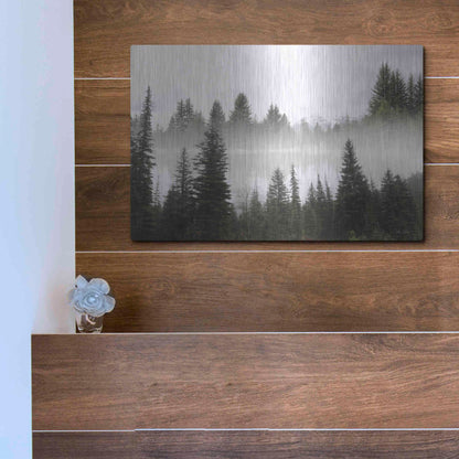 Luxe Metal Art 'Wyoming Landscape' by Lori Deiter, Metal Wall Art,16x12