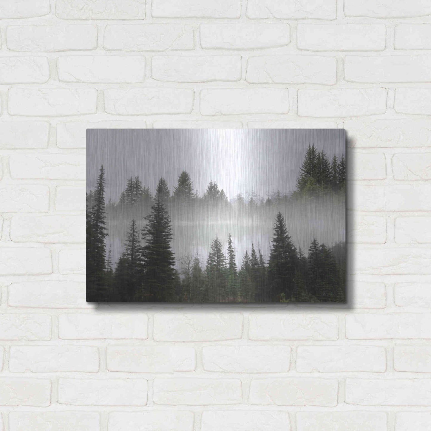 Luxe Metal Art 'Wyoming Landscape' by Lori Deiter, Metal Wall Art,24x16