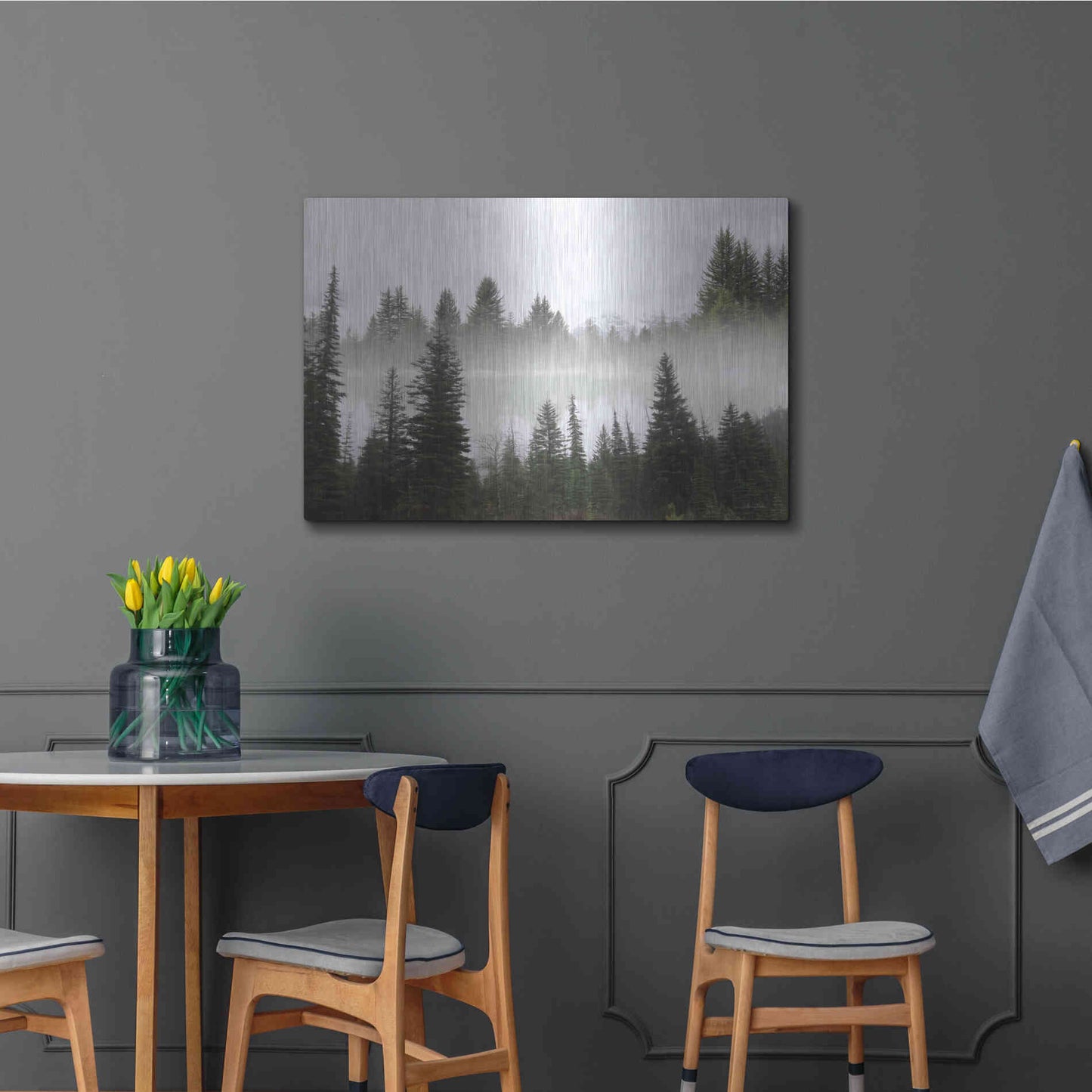 Luxe Metal Art 'Wyoming Landscape' by Lori Deiter, Metal Wall Art,36x24