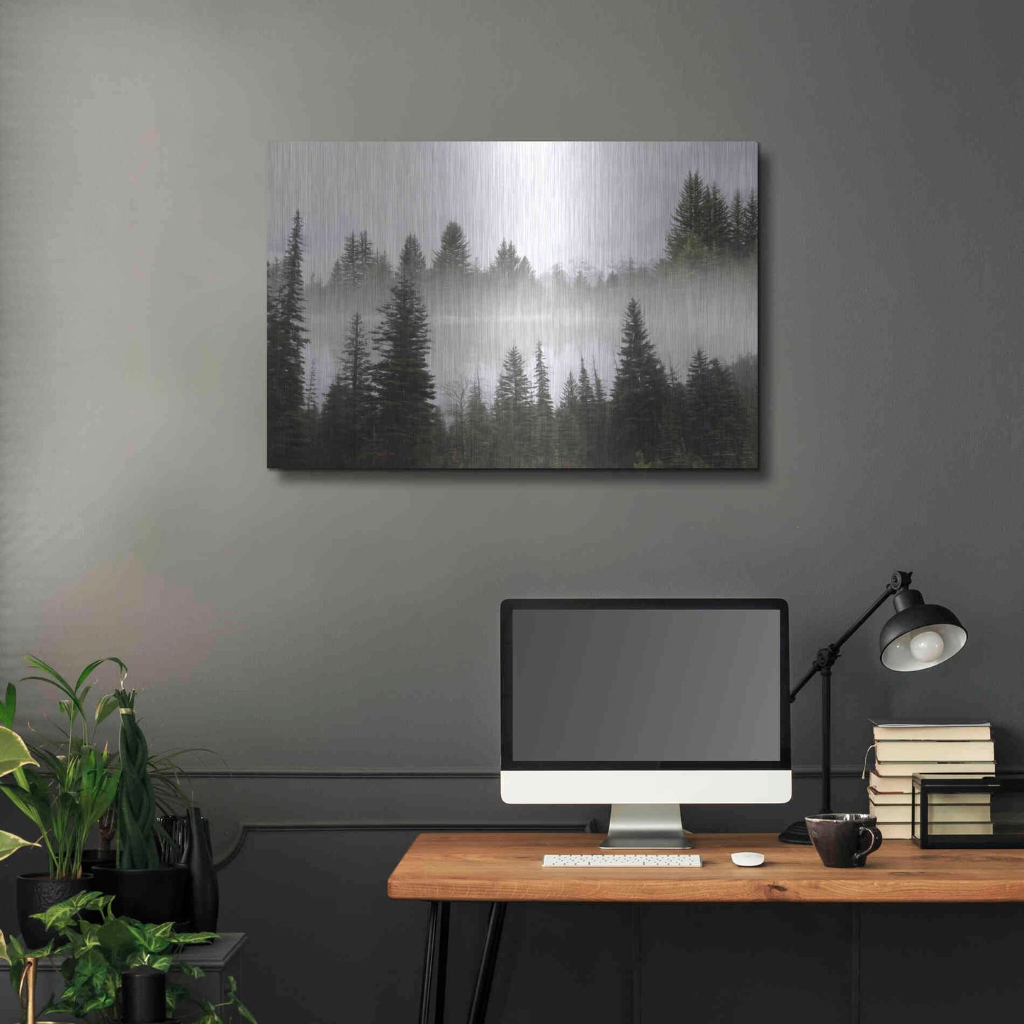 Luxe Metal Art 'Wyoming Landscape' by Lori Deiter, Metal Wall Art,36x24