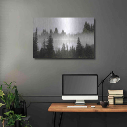 Luxe Metal Art 'Wyoming Landscape' by Lori Deiter, Metal Wall Art,36x24