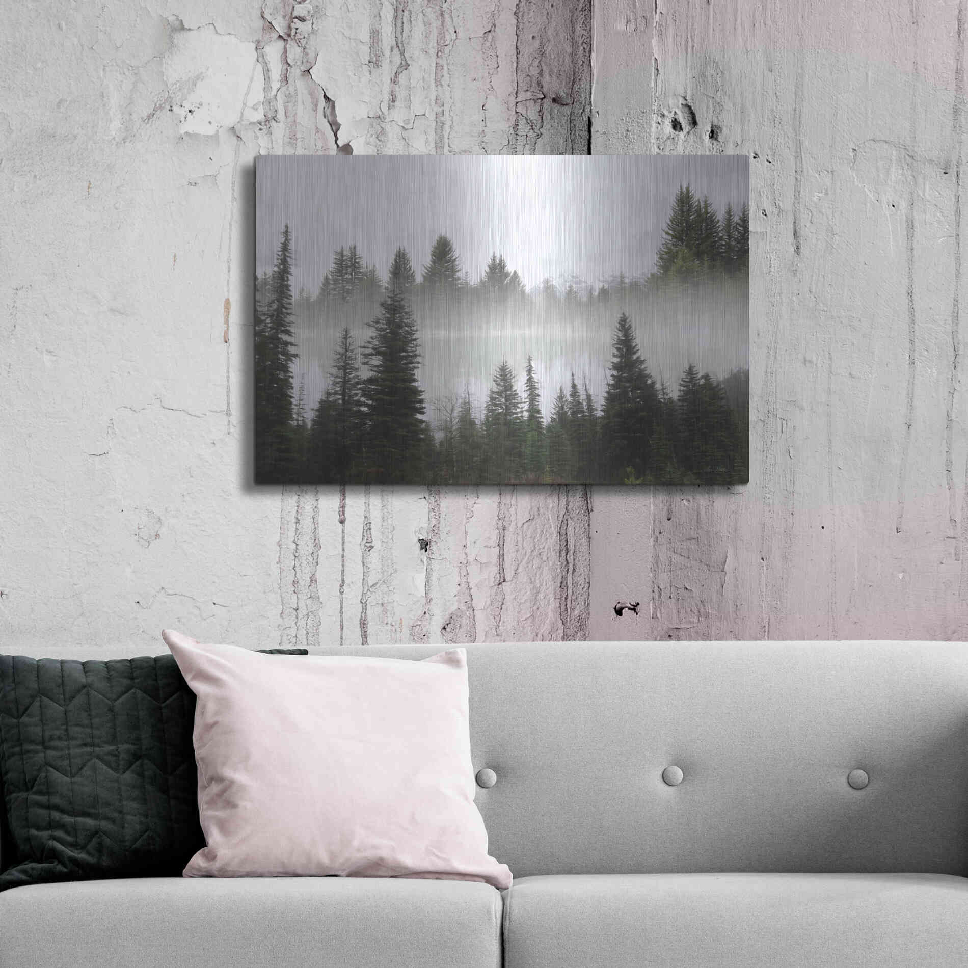 Luxe Metal Art 'Wyoming Landscape' by Lori Deiter, Metal Wall Art,36x24