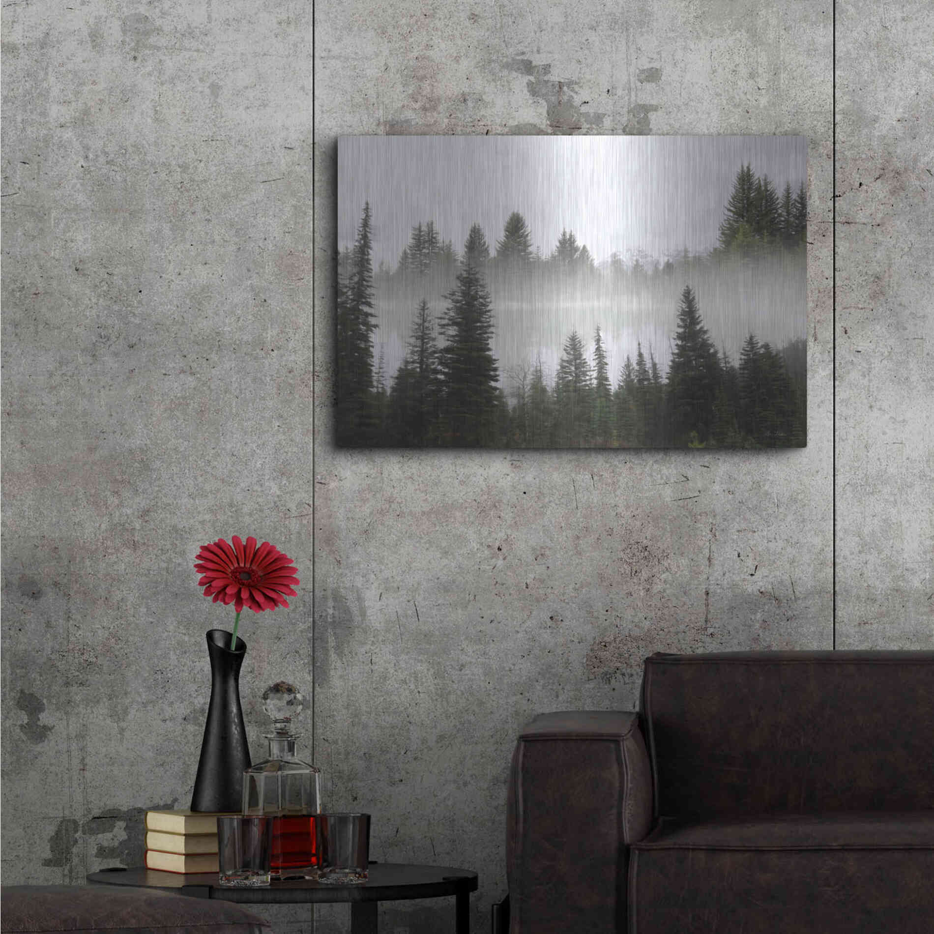 Luxe Metal Art 'Wyoming Landscape' by Lori Deiter, Metal Wall Art,36x24