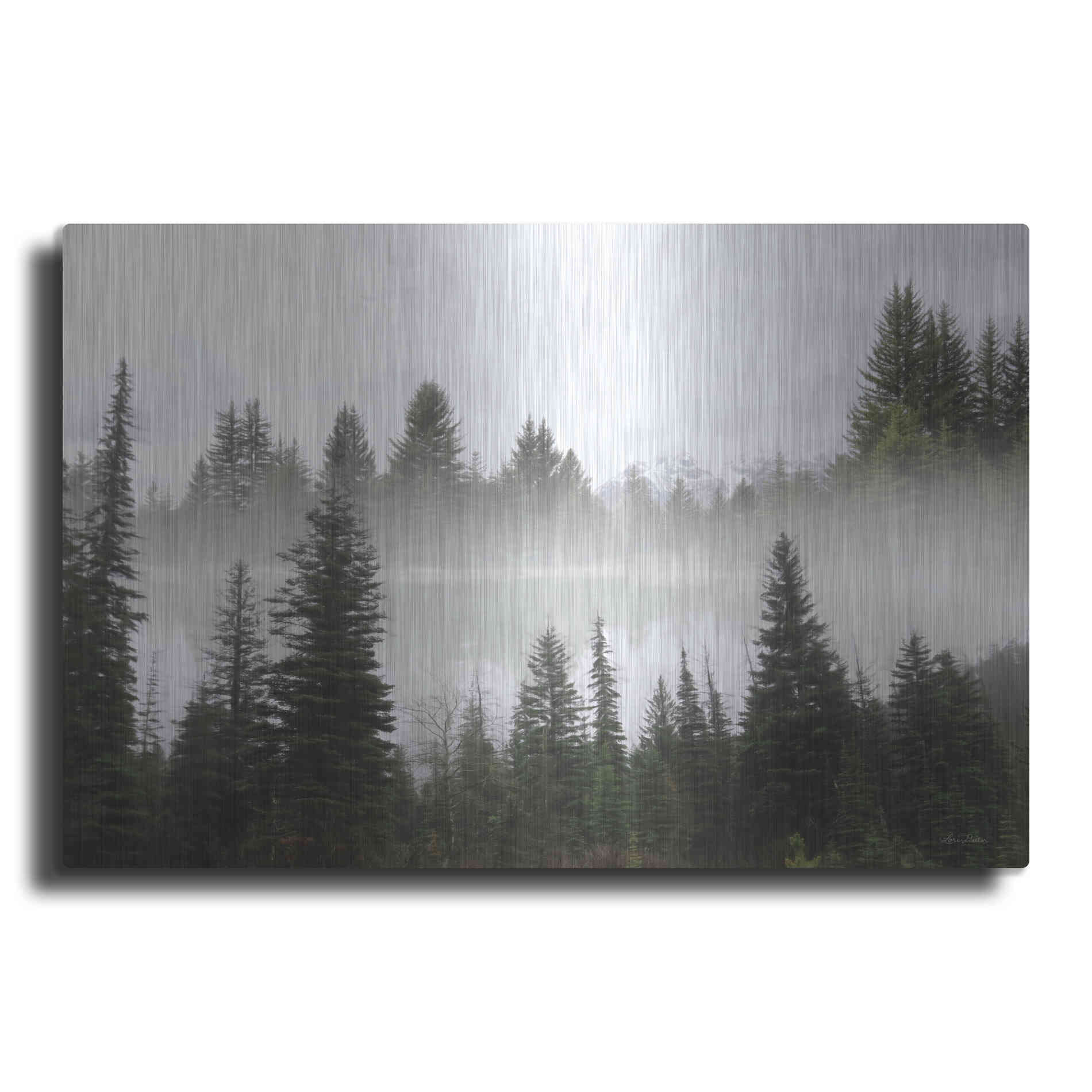 Luxe Metal Art 'Wyoming Landscape' by Lori Deiter, Metal Wall Art