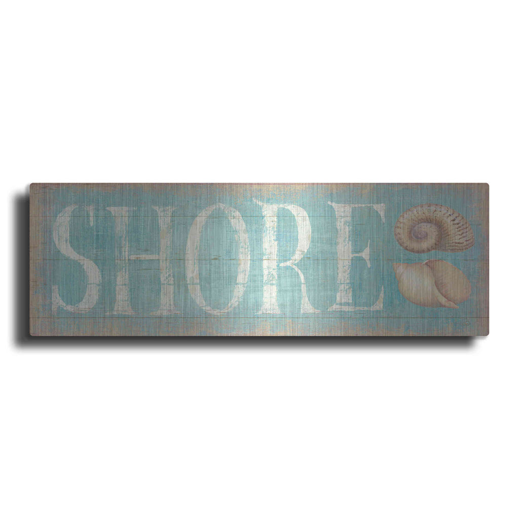 Luxe Metal Art 'Pastel Shore' by Daphne Brissonet, Metal Wall Art