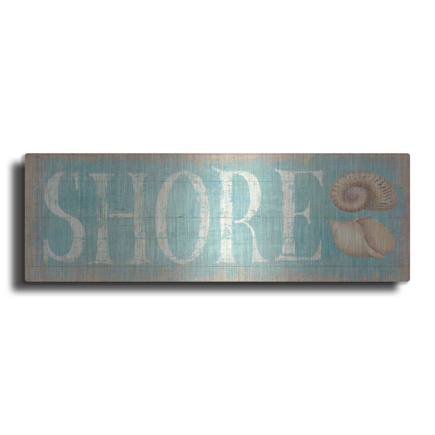 Luxe Metal Art 'Pastel Shore' by Daphne Brissonet, Metal Wall Art