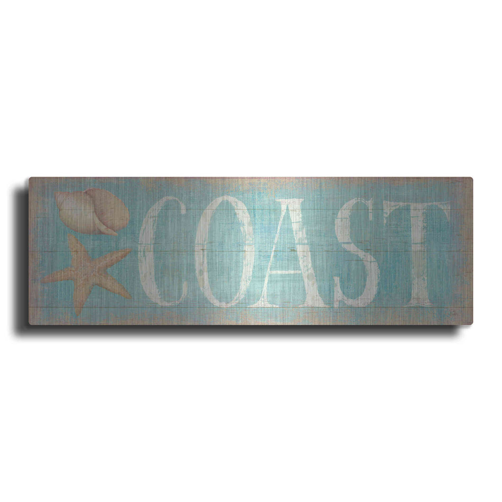 Luxe Metal Art 'Pastel Coast' by Daphne Brissonet, Metal Wall Art