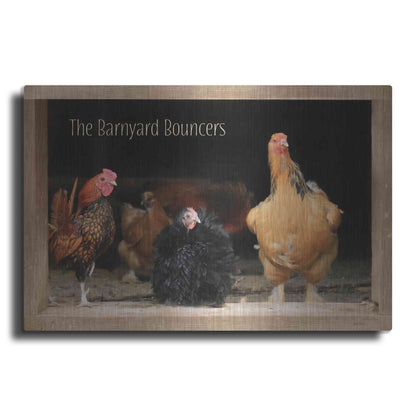 Luxe Metal Art 'Barnyard Bouncers' by Lori Deiter, Metal Wall Art
