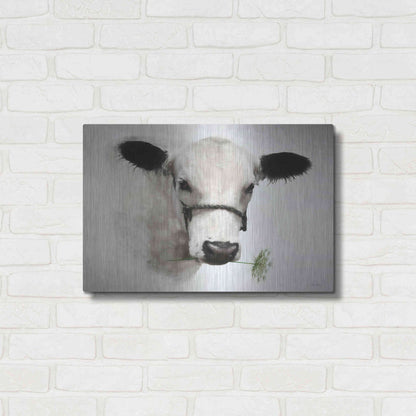 Luxe Metal Art 'Flower Girl' by Lori Deiter, Metal Wall Art,24x16