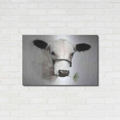 Luxe Metal Art 'Flower Girl' by Lori Deiter, Metal Wall Art,36x24