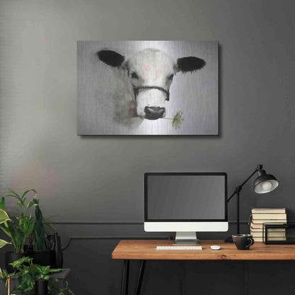 Luxe Metal Art 'Flower Girl' by Lori Deiter, Metal Wall Art,36x24