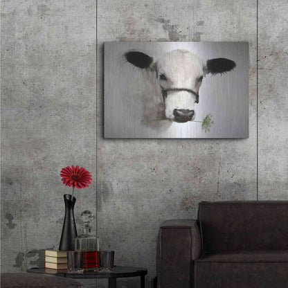 Luxe Metal Art 'Flower Girl' by Lori Deiter, Metal Wall Art,36x24