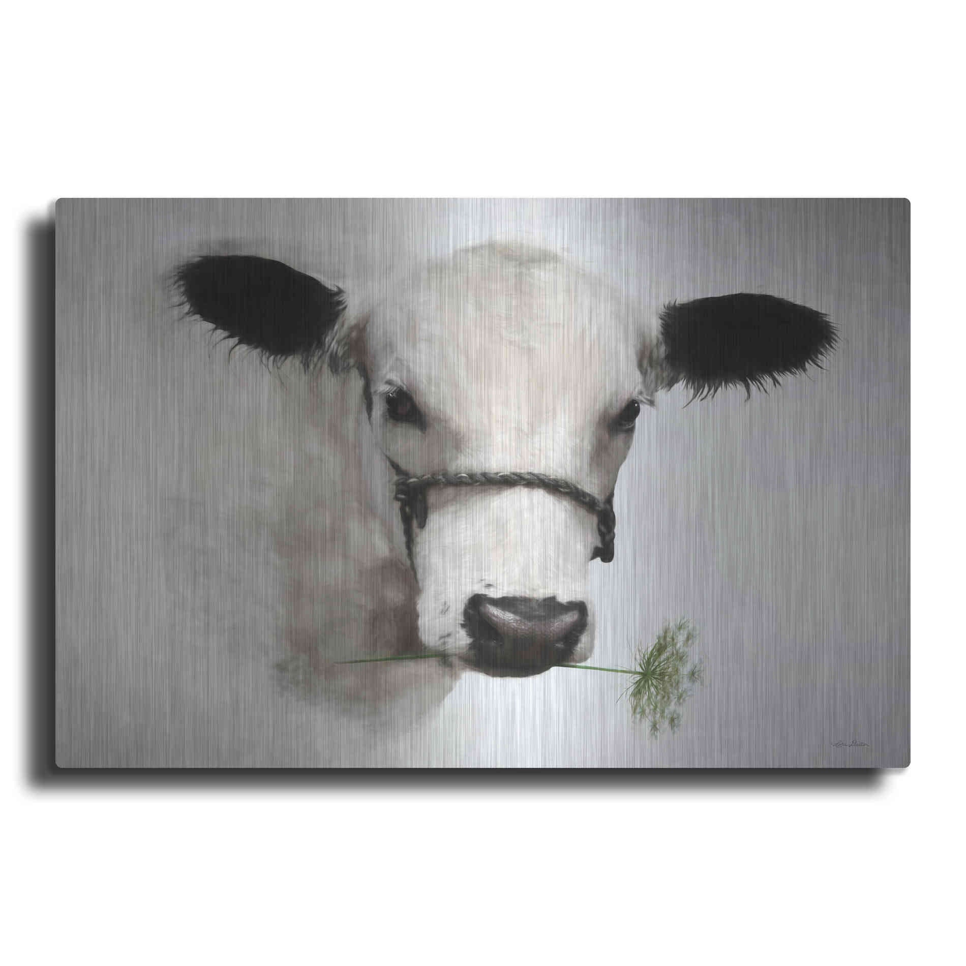 Luxe Metal Art 'Flower Girl' by Lori Deiter, Metal Wall Art