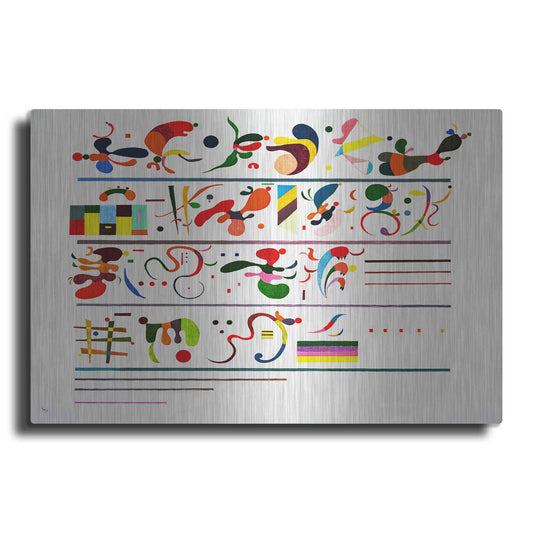 Luxe Metal Art 'Succession' by Wassily Kandinsky, Metal Wall Art
