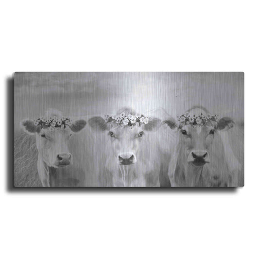 Luxe Metal Art 'The Flower Girls' by Lori Deiter, Metal Wall Art