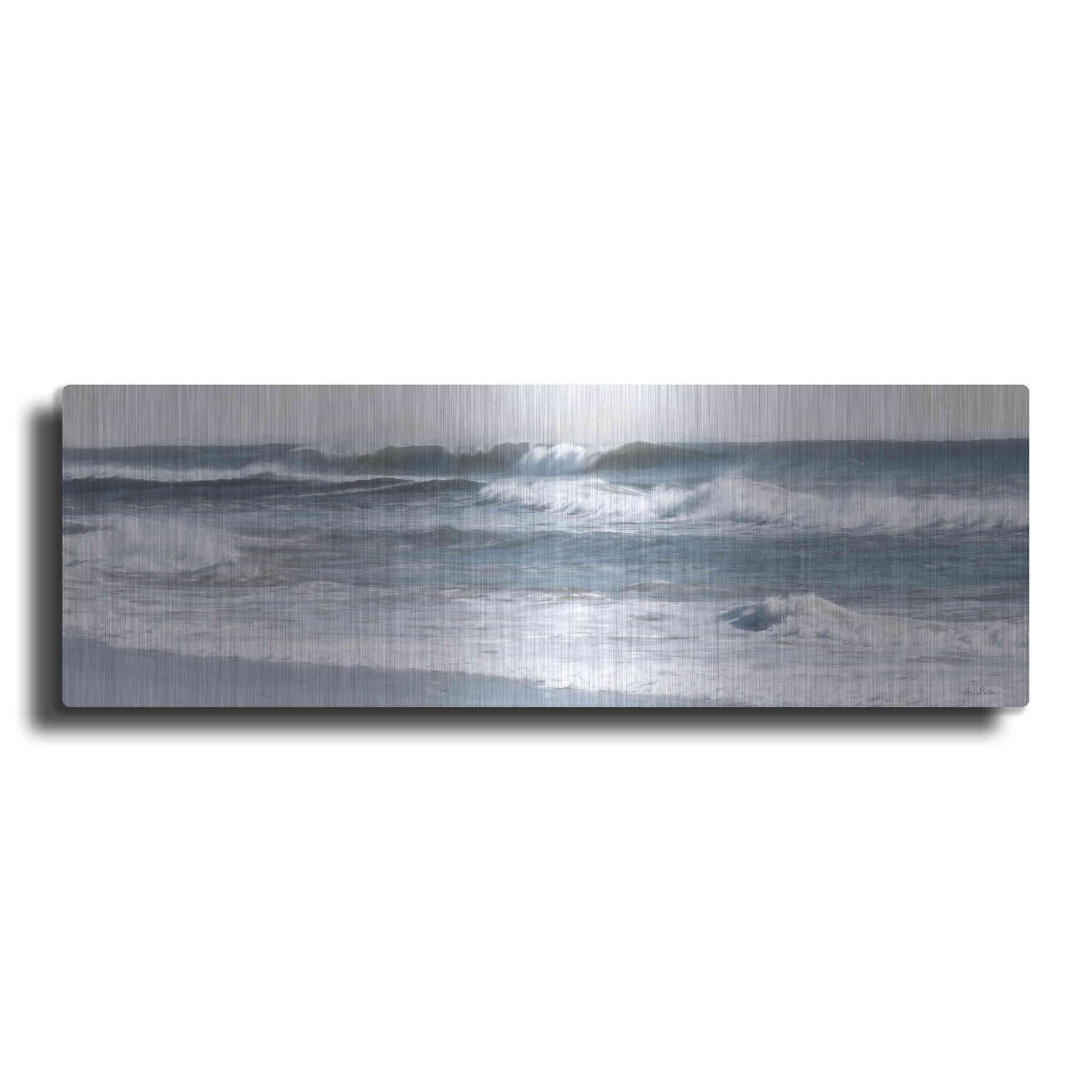 Luxe Metal Art 'Ocean Panorama' by Lori Deiter, Metal Wall Art