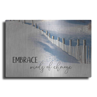 Luxe Metal Art 'Embrace Winds of Change' by Lori Deiter, Metal Wall Art