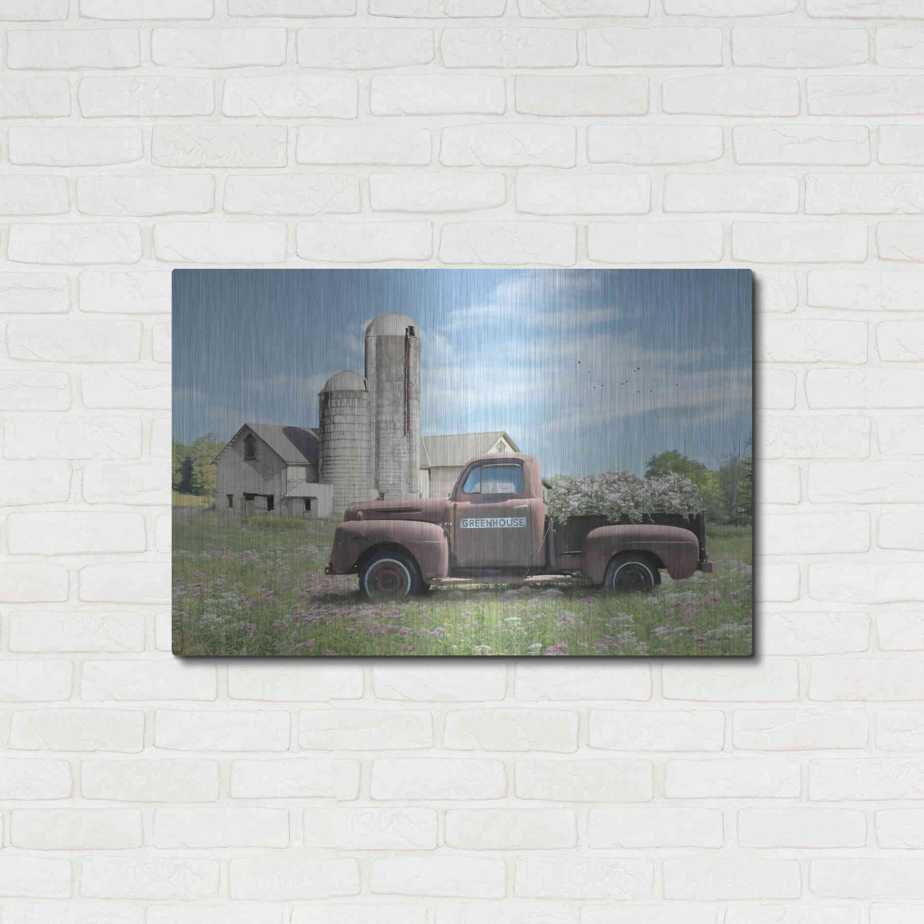 Luxe Metal Art 'Annville Summer Fields' by Lori Deiter, Metal Wall Art,36x24