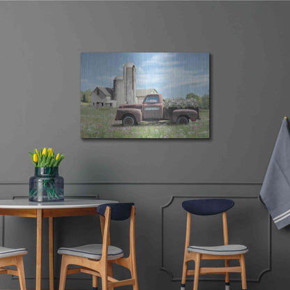 Luxe Metal Art 'Annville Summer Fields' by Lori Deiter, Metal Wall Art,36x24