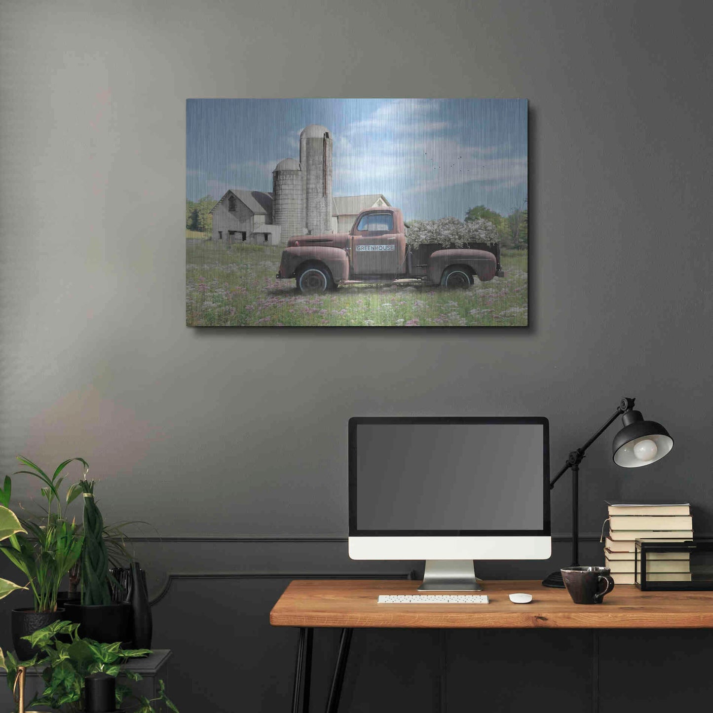 Luxe Metal Art 'Annville Summer Fields' by Lori Deiter, Metal Wall Art,36x24